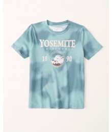 Abercrombie Green Tie Dye Yosemite Park Tee